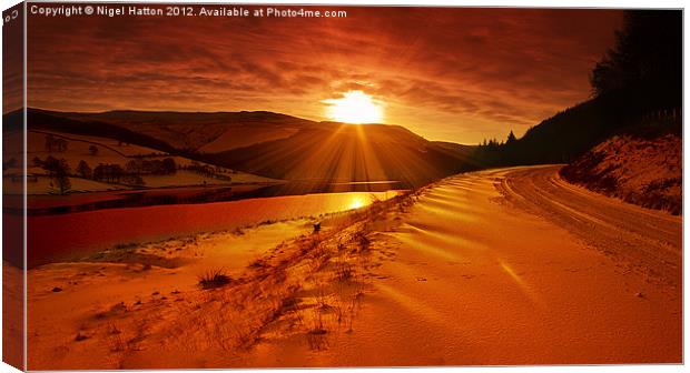 Snow at Derwent Canvas Print by Nigel Hatton