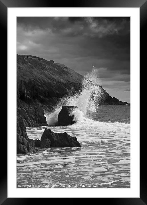 Skrinkle Haven Splash Framed Mounted Print by Creative Photography Wales