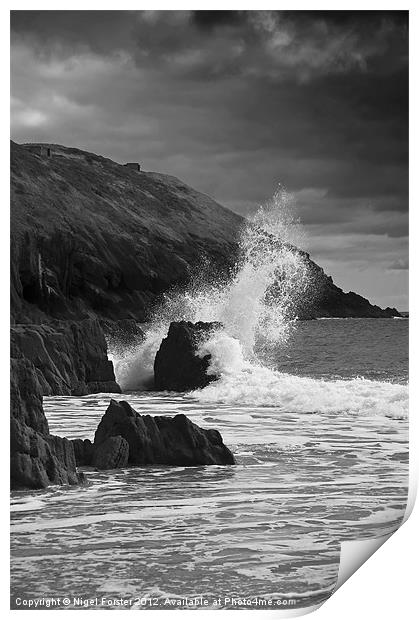 Skrinkle Haven Splash Print by Creative Photography Wales