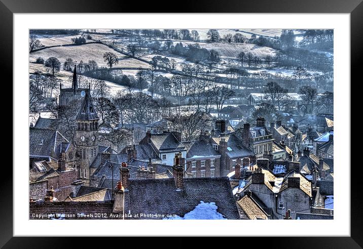 Wirksworth Framed Mounted Print by Alison Streets