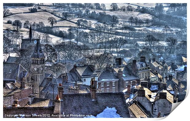 Wirksworth Print by Alison Streets