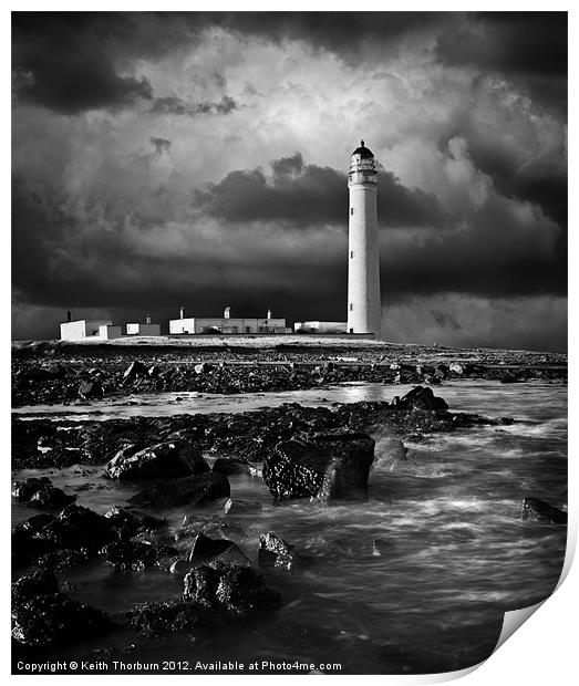 Barns Ness Lighthouse. Print by Keith Thorburn EFIAP/b