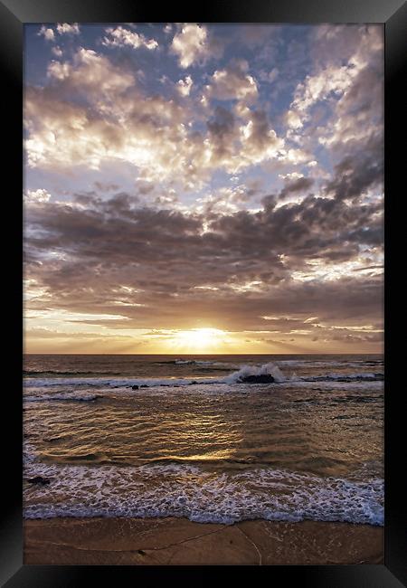 Ocean Sunrise Framed Print by Sue Wotton