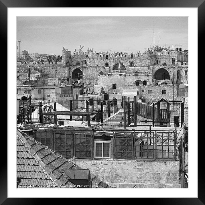The Old City Framed Mounted Print by Rotem Sadi