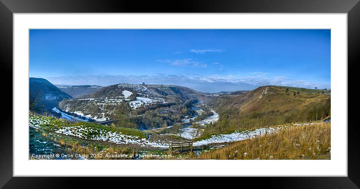 Monsal Dale panorama Framed Mounted Print by Colin Chipp