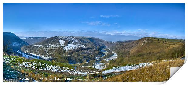 Monsal Dale panorama Print by Colin Chipp