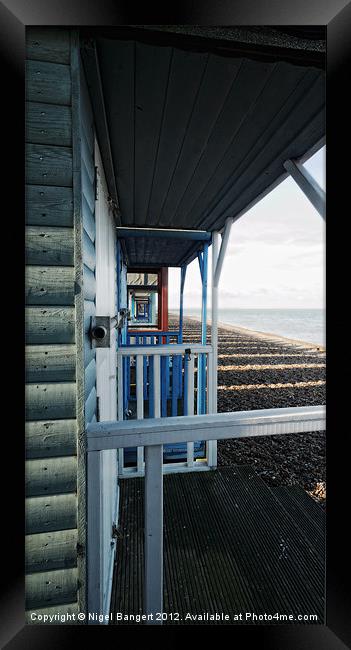 Beach Huts at Herne Bay Framed Print by Nigel Bangert