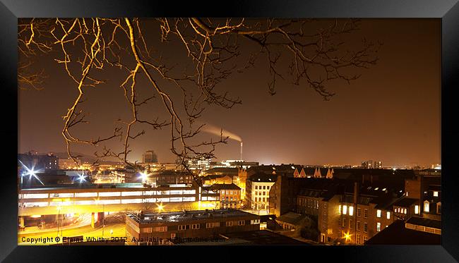 Views Of Nottingham City Framed Print by Elaine Whitby