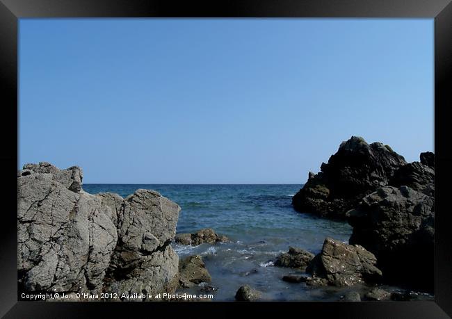 BEAUTIFUL BAYBLE BEACH 7 Framed Print by Jon O'Hara