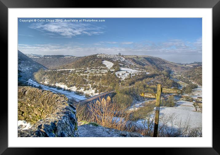 Monsal Head Framed Mounted Print by Colin Chipp