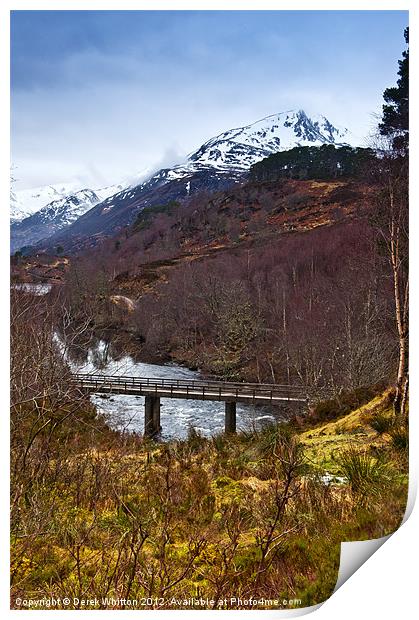 Sgurr na Lapaich Print by Derek Whitton