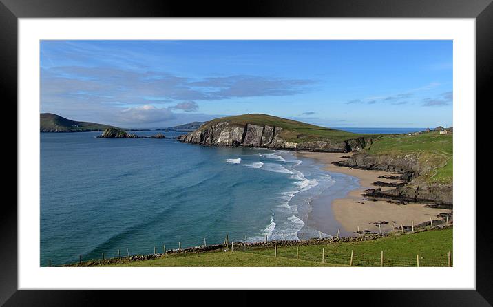Coumeenole on a calm day Framed Mounted Print by barbara walsh