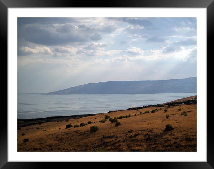 The Galilee's Lake Framed Mounted Print by Rotem Sadi