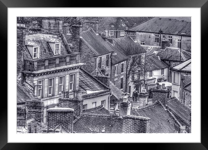 Wirksworth Rooftops Framed Mounted Print by Alan Matkin