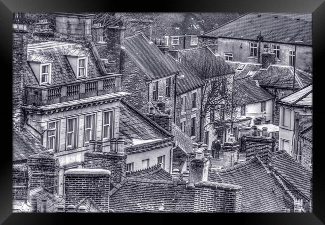 Wirksworth Rooftops Framed Print by Alan Matkin