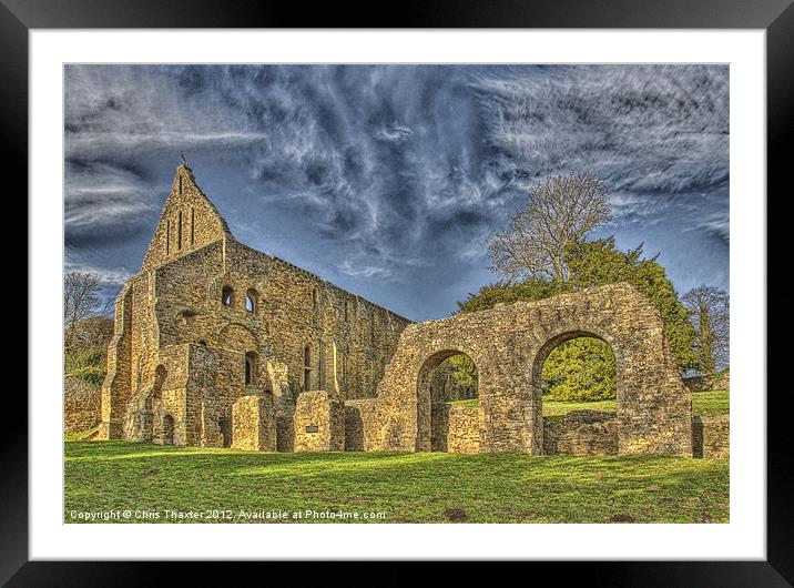 Battle Abbey Ruins Framed Mounted Print by Chris Thaxter