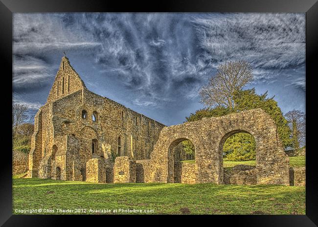 Battle Abbey Ruins Framed Print by Chris Thaxter