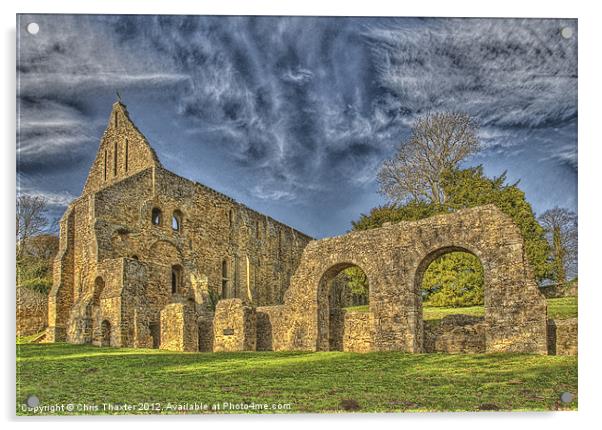 Battle Abbey Ruins Acrylic by Chris Thaxter
