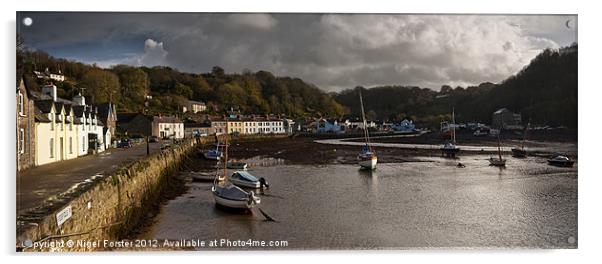 Fishguard Harbour Acrylic by Creative Photography Wales