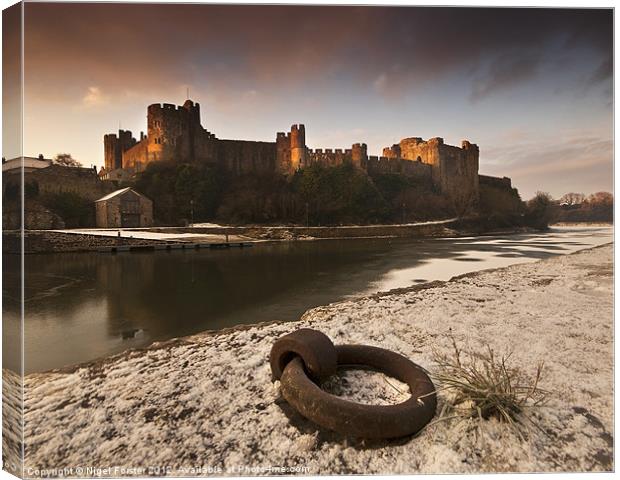 Pembroke Castle Canvas Print by Creative Photography Wales