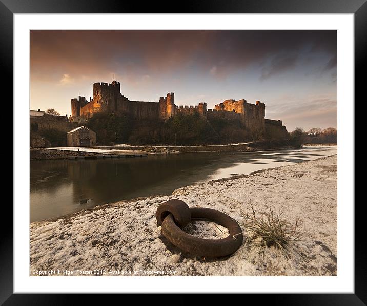 Pembroke Castle Framed Mounted Print by Creative Photography Wales
