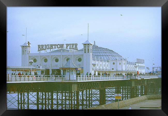 Brighton Pier Framed Print by Tom Styles