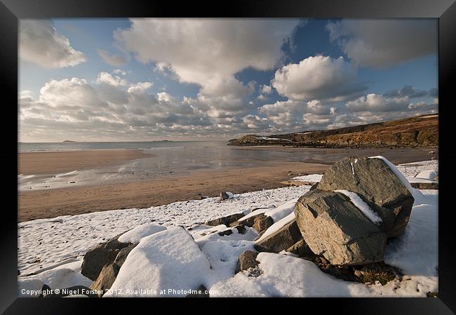 Whitesands winter view Framed Print by Creative Photography Wales