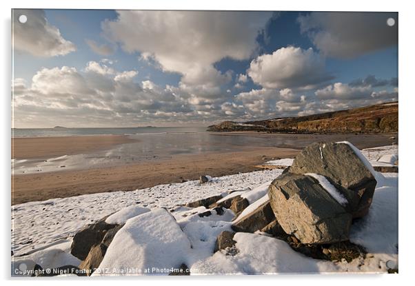 Whitesands winter view Acrylic by Creative Photography Wales