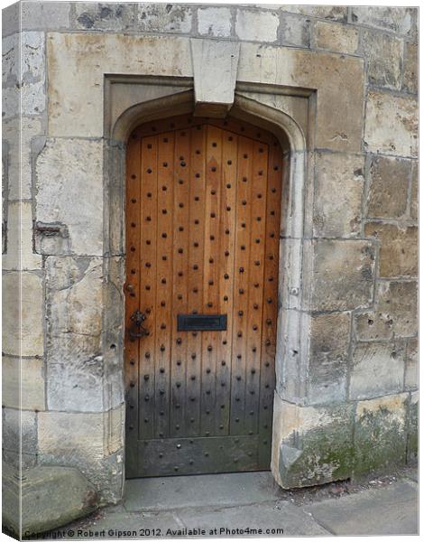 Wooden Door Canvas Print by Robert Gipson