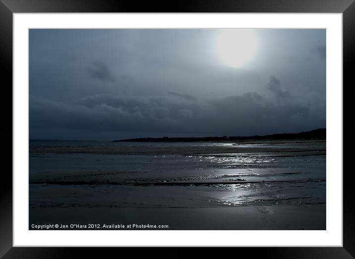 STORM APPROACHING SUN GLIMPSE 3 Framed Mounted Print by Jon O'Hara