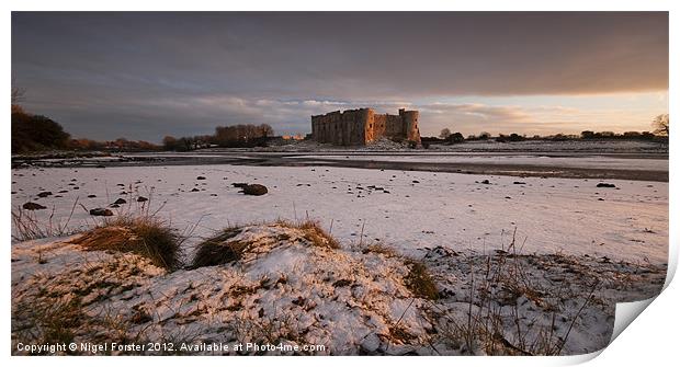 Carew Castle Print by Creative Photography Wales