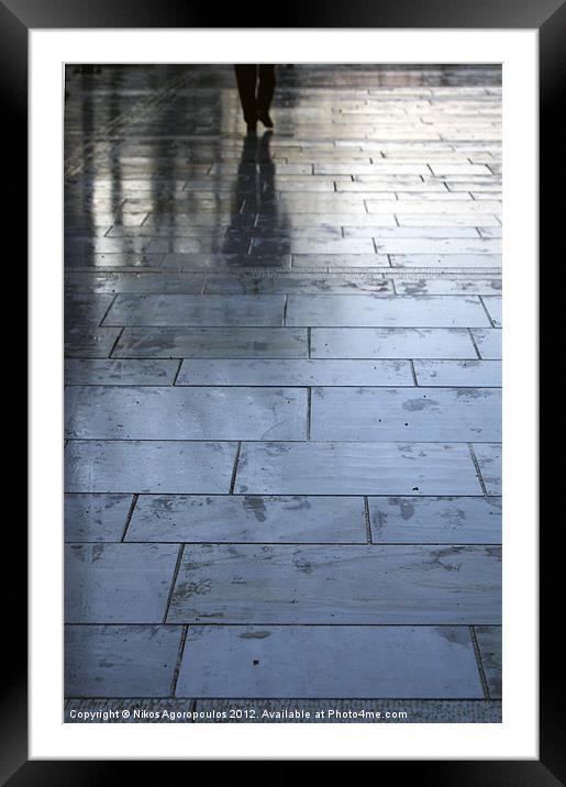 Wet shadows Framed Mounted Print by Alfani Photography