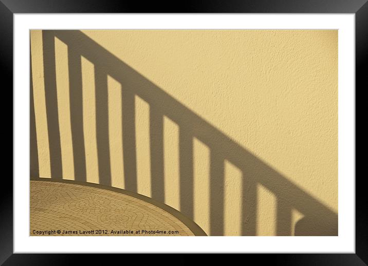 Shadows On The Wall Framed Mounted Print by James Lavott