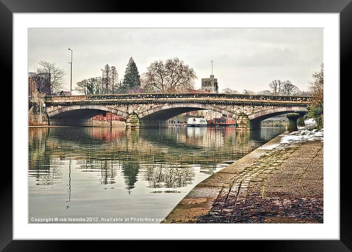 THE BRIDGE Framed Mounted Print by Rob Toombs
