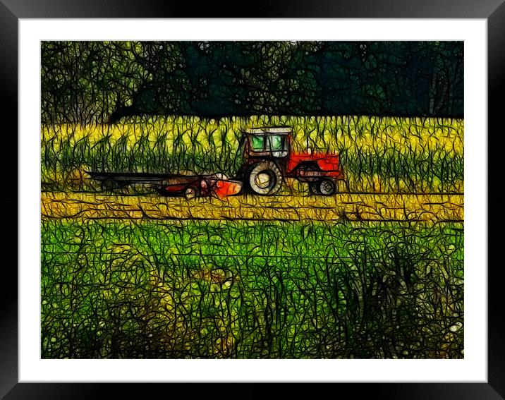 The Cornfield Framed Mounted Print by Kathleen Stephens