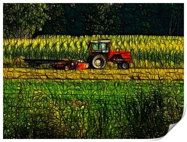 The Cornfield Print by Kathleen Stephens