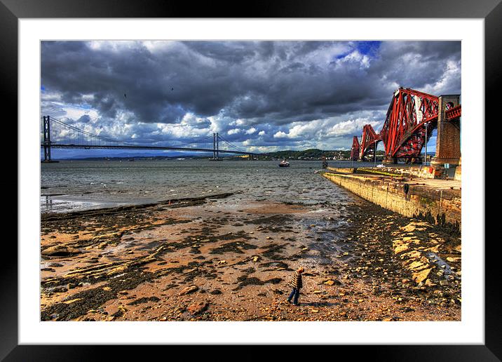 The Forth Bridges Framed Mounted Print by Tom Gomez