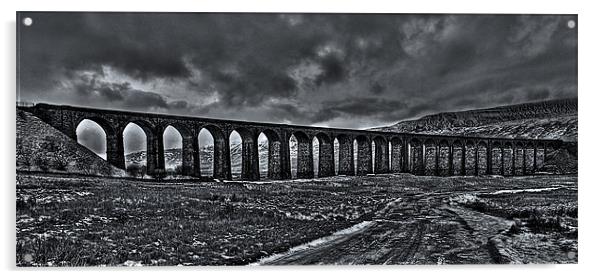 Settle To Carlisle Viaduct Acrylic by Paul Mirfin