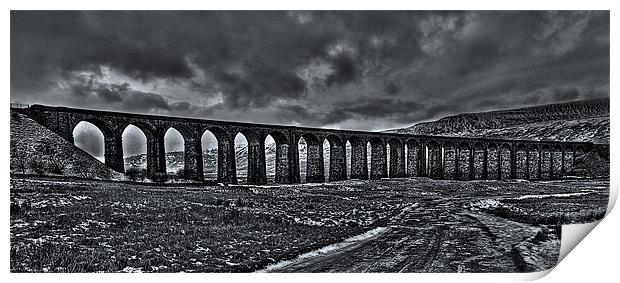 Settle To Carlisle Viaduct Print by Paul Mirfin