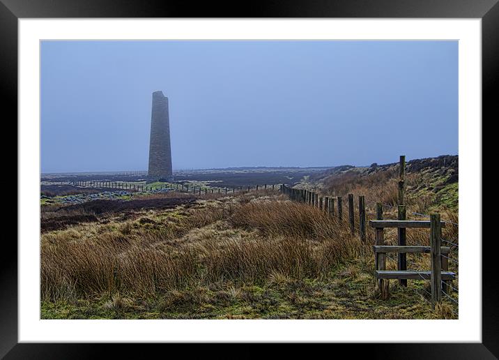 Blanchland lead mine chimney Framed Mounted Print by Northeast Images