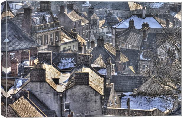 Wirksworth Rooftops Canvas Print by Libby Hall