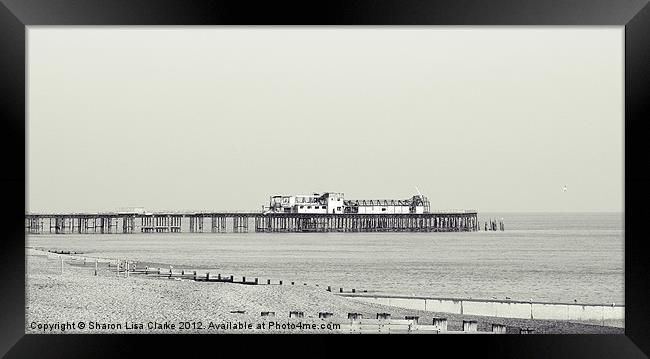 Hastings pier Framed Print by Sharon Lisa Clarke