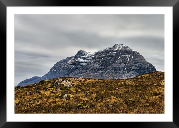 Liathach Framed Mounted Print by Jacqi Elmslie