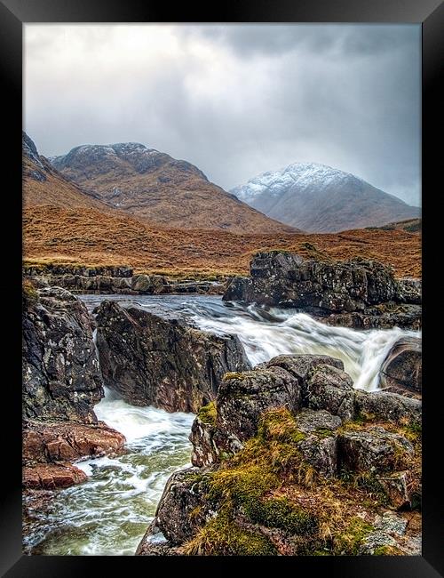 Winter Over The River Etive Framed Print by Aj’s Images