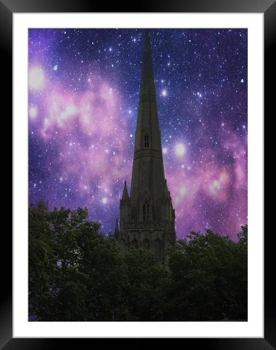 Reaching for the Stars. Framed Mounted Print by Heather Goodwin
