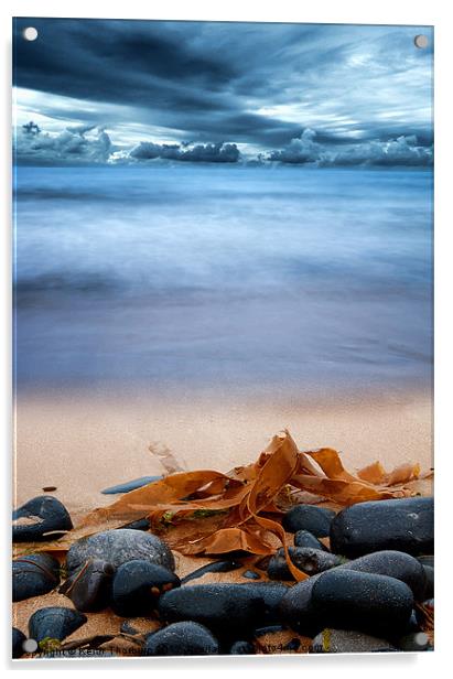 Beach and Stones Acrylic by Keith Thorburn EFIAP/b