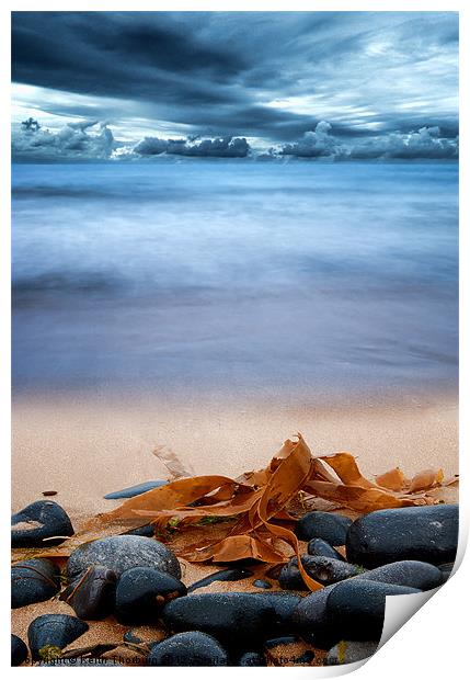 Beach and Stones Print by Keith Thorburn EFIAP/b