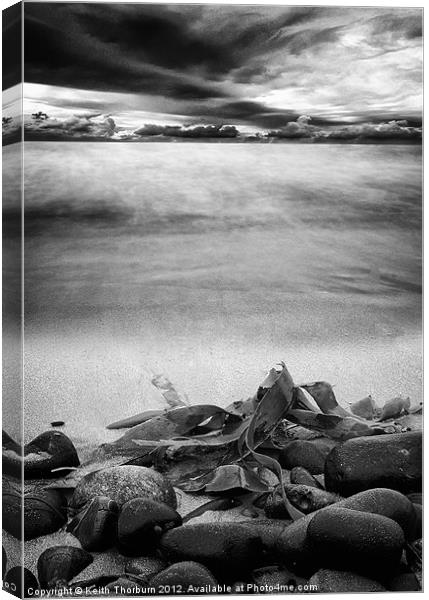 Beach and Stones Canvas Print by Keith Thorburn EFIAP/b