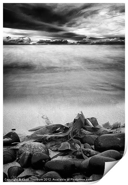 Beach and Stones Print by Keith Thorburn EFIAP/b