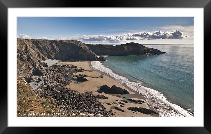 Ogof y Cae, nr Solva Framed Mounted Print by Creative Photography Wales